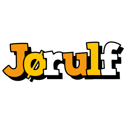 Jørulf cartoon logo