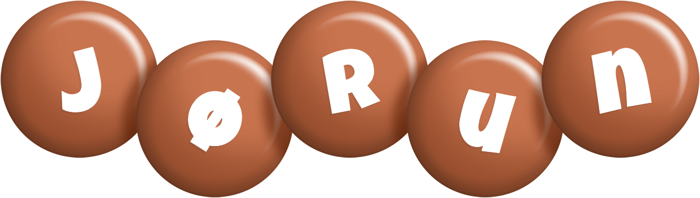 Jørun candy-brown logo