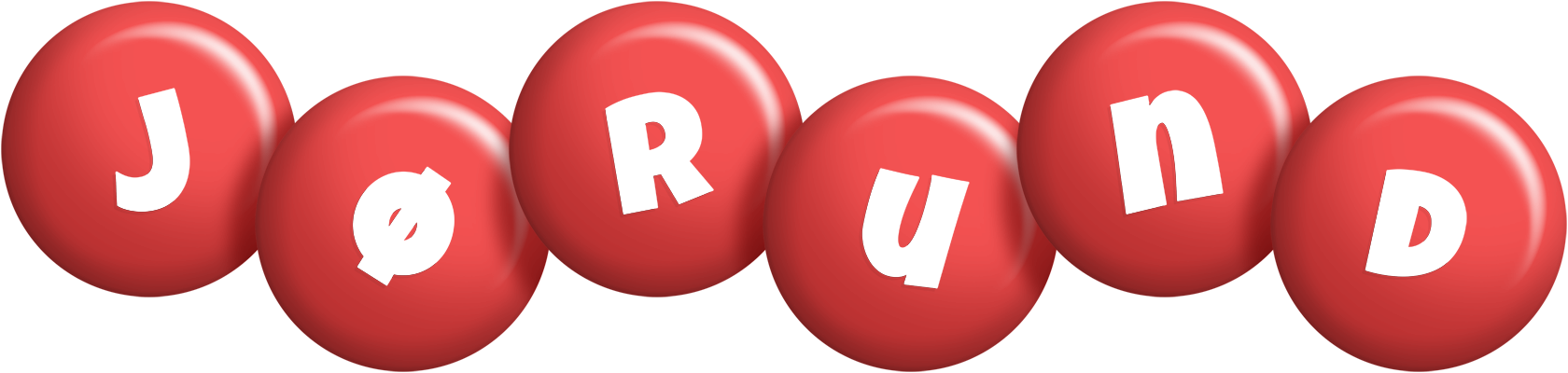 Jørund candy-red logo