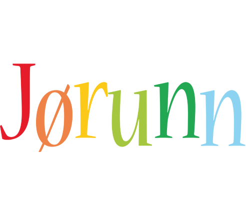 Jørunn birthday logo