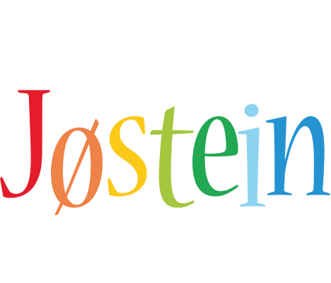 Jøstein birthday logo