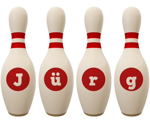 Jürg bowling-pin logo
