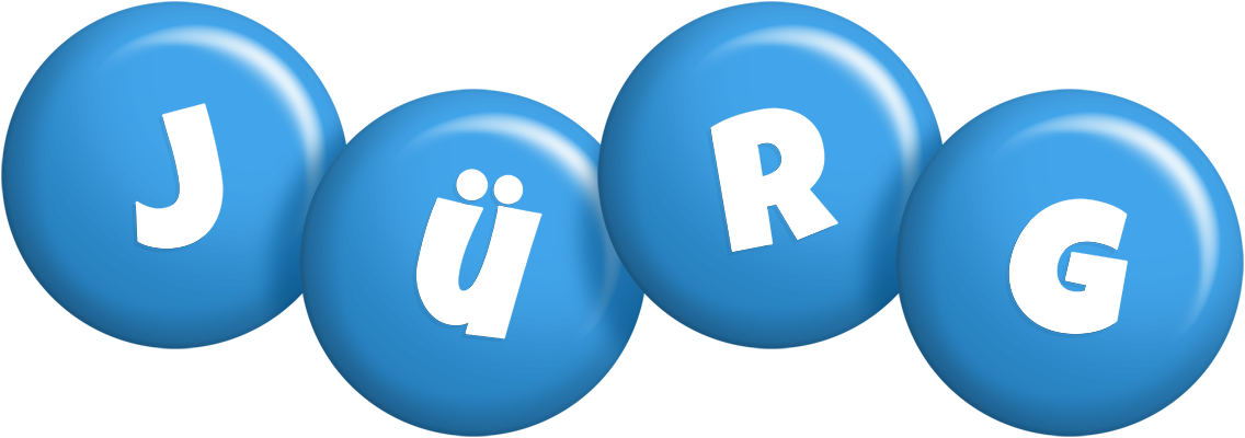 Jürg candy-blue logo