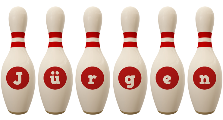 Jürgen bowling-pin logo