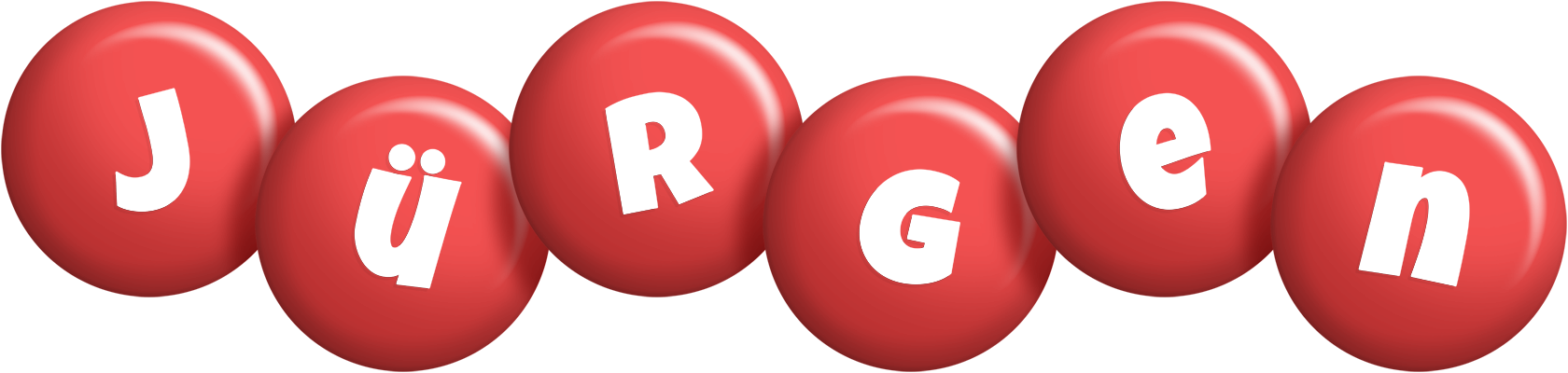 Jürgen candy-red logo