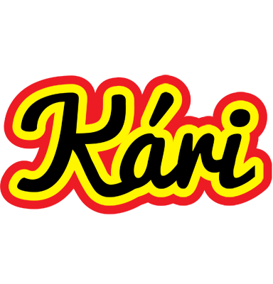 Kári flaming logo