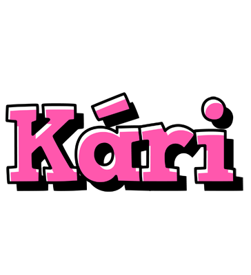 Kári girlish logo