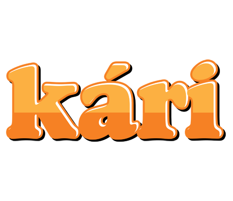 Kári orange logo
