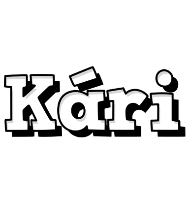Kári snowing logo
