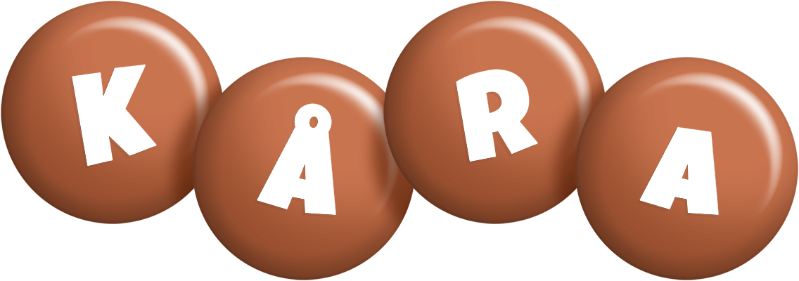 Kåra candy-brown logo