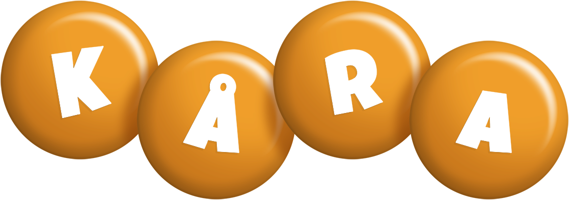 Kåra candy-orange logo