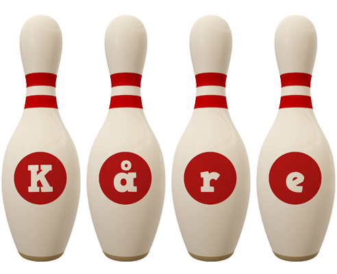 Kåre bowling-pin logo