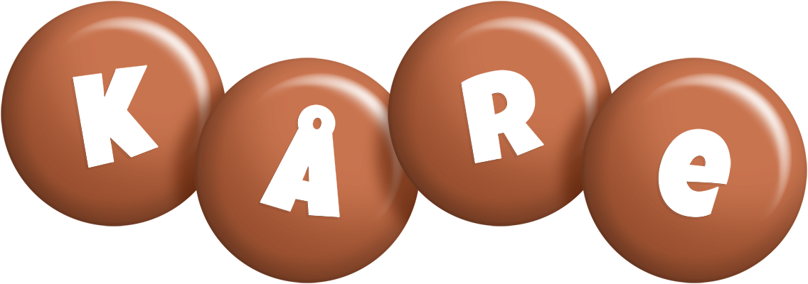 Kåre candy-brown logo