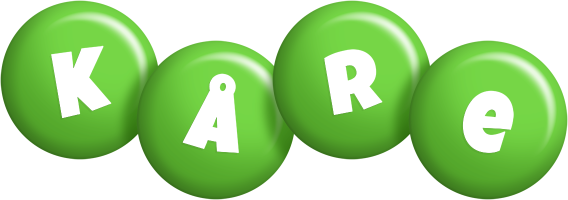 Kåre candy-green logo