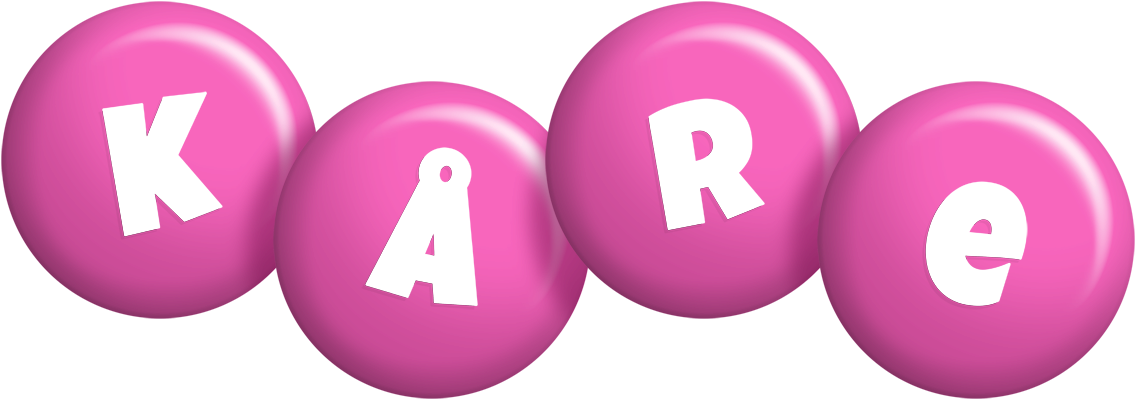 Kåre candy-pink logo