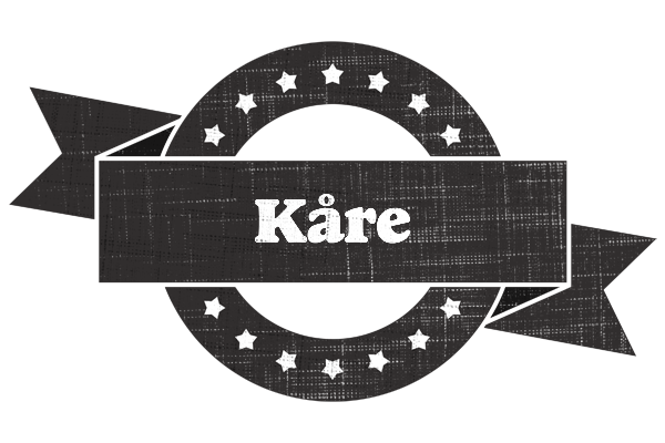 Kåre grunge logo