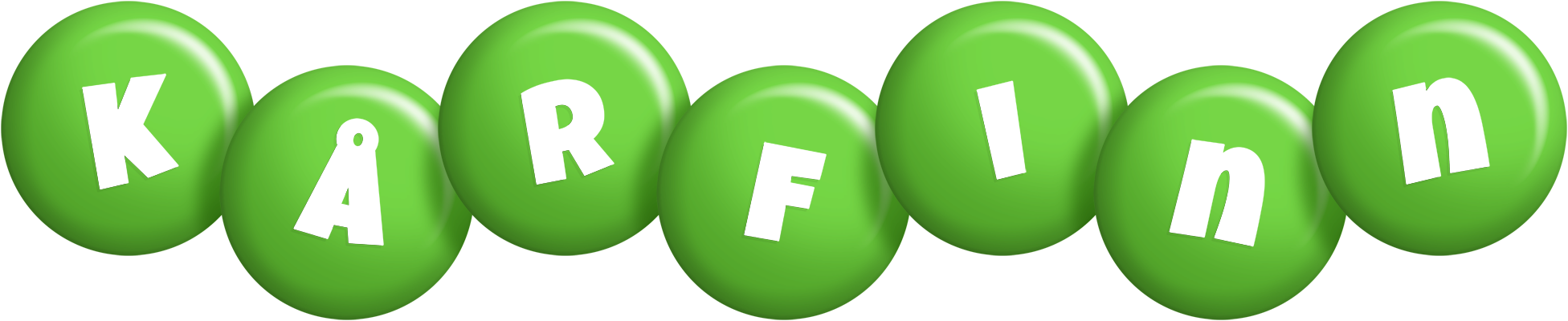 Kårfinn candy-green logo