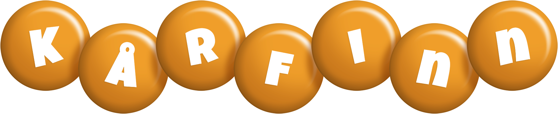 Kårfinn candy-orange logo