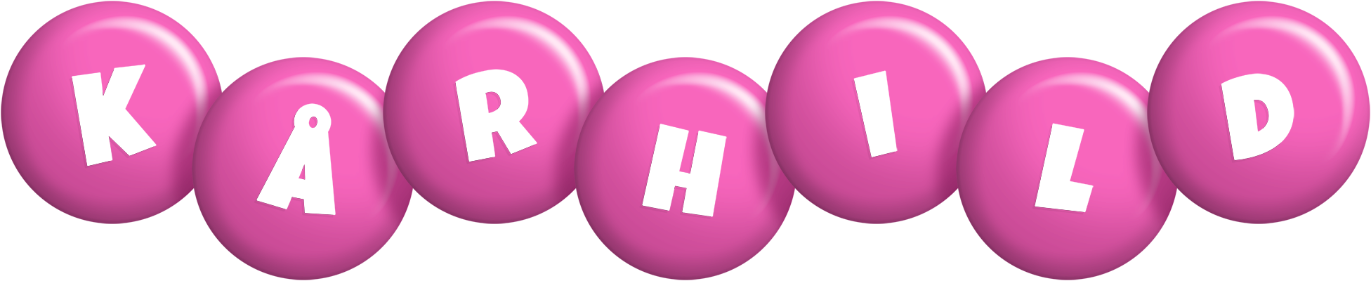 Kårhild candy-pink logo