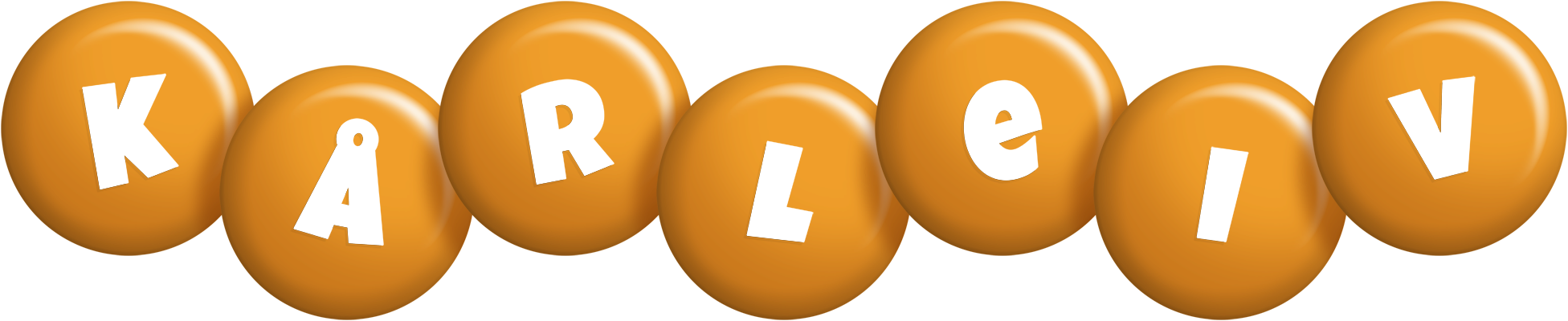 Kårleiv candy-orange logo