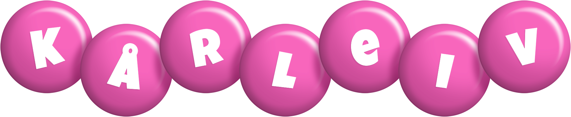 Kårleiv candy-pink logo