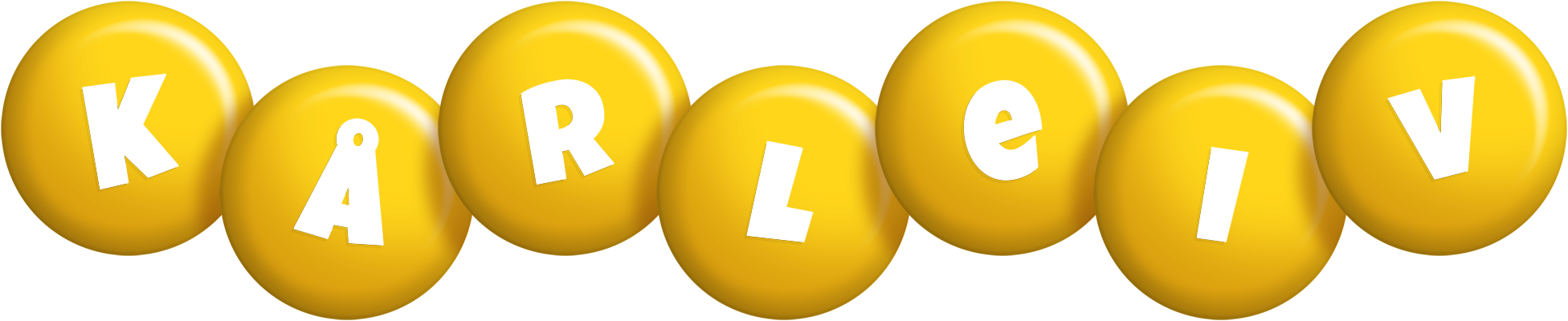 Kårleiv candy-yellow logo