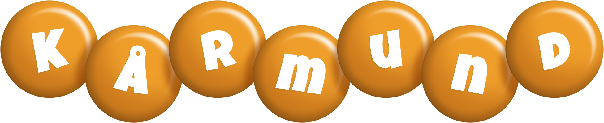Kårmund candy-orange logo