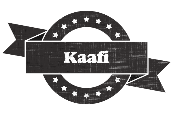 Kaafi grunge logo