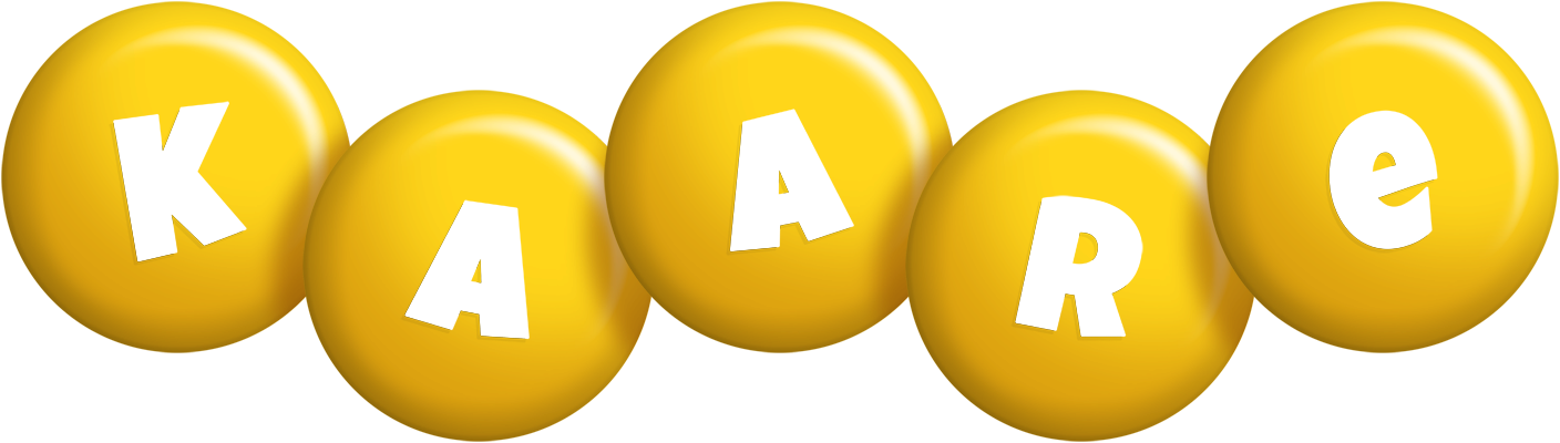 Kaare candy-yellow logo