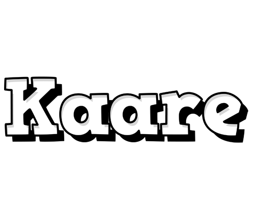Kaare snowing logo