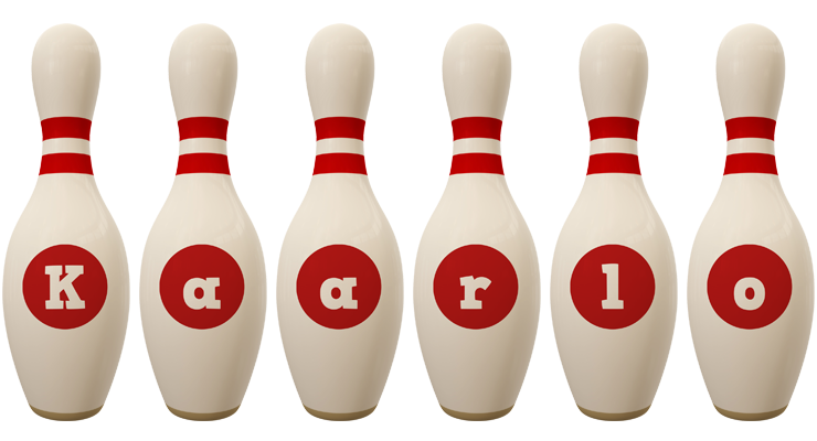 Kaarlo bowling-pin logo