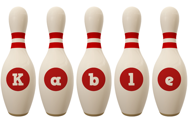 Kable bowling-pin logo