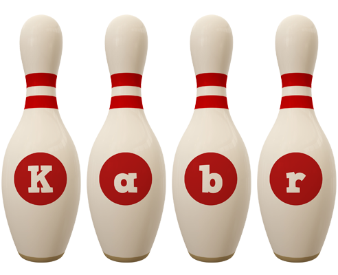 Kabr bowling-pin logo