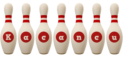 Kacancu bowling-pin logo