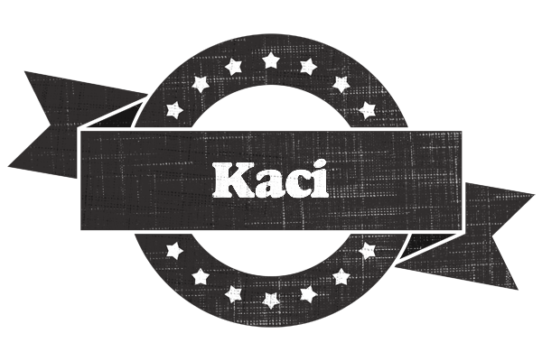 Kaci grunge logo