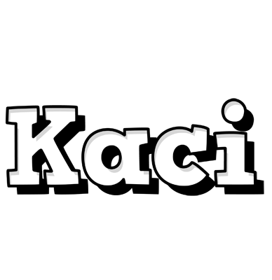 Kaci snowing logo