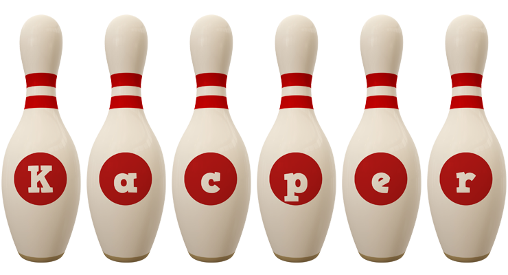 Kacper bowling-pin logo