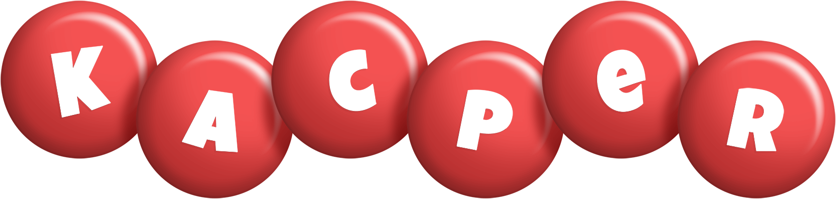 Kacper candy-red logo