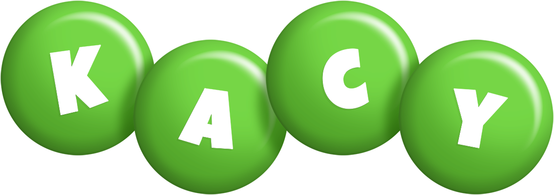 Kacy candy-green logo