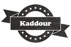 Kaddour grunge logo