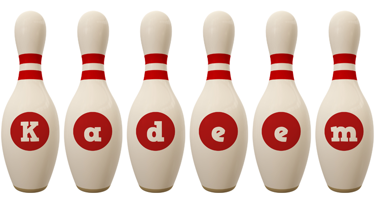 Kadeem bowling-pin logo