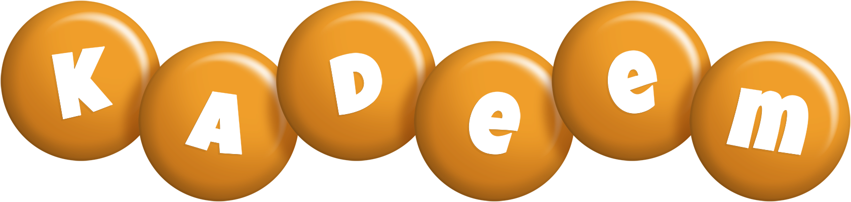 Kadeem candy-orange logo