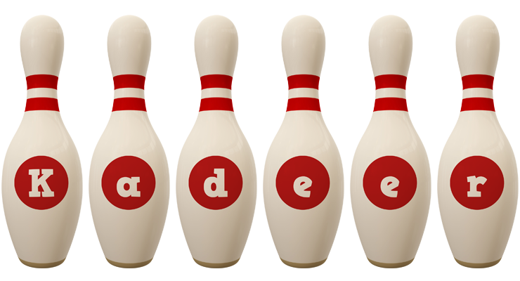 Kadeer bowling-pin logo