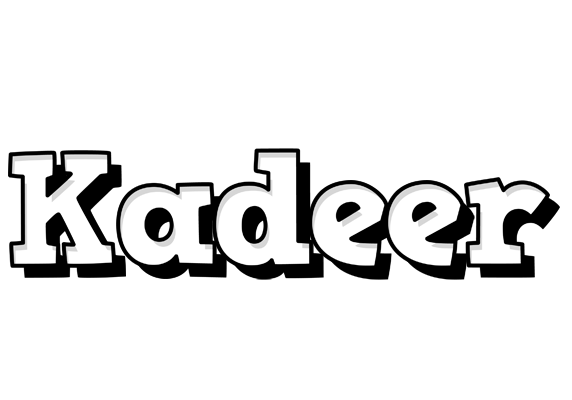 Kadeer snowing logo
