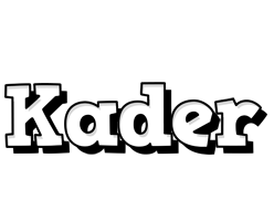 Kader snowing logo