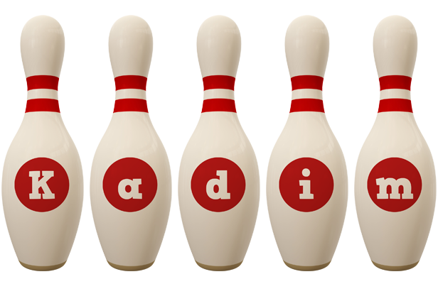 Kadim bowling-pin logo