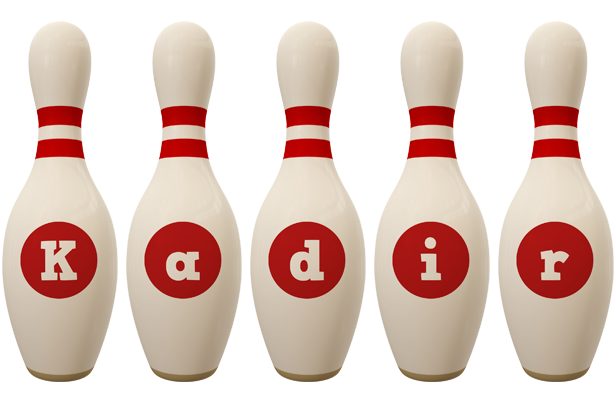 Kadir bowling-pin logo
