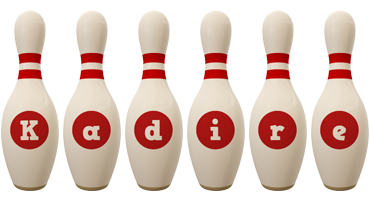 Kadire bowling-pin logo