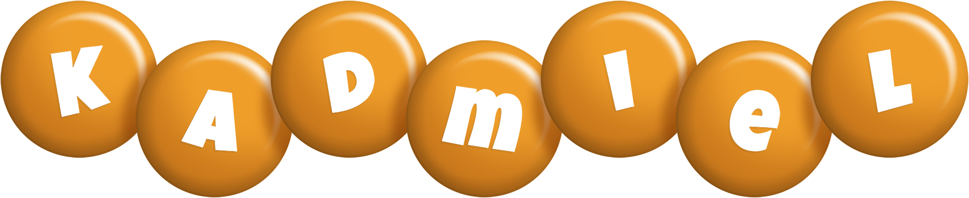 Kadmiel candy-orange logo