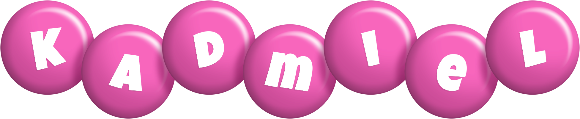 Kadmiel candy-pink logo